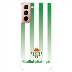 Funda Licencia Oficial Real Betis Balompié Fondo Rayas Verdiblancas para Samsung Galaxy S21