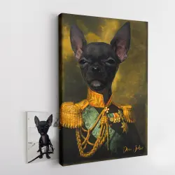 Pet Story Retrato Personalizado de Mascota Lienzo Coronel