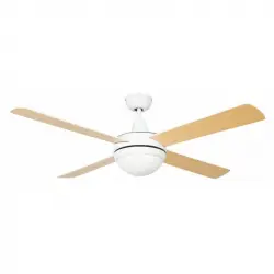 Universal Blue Siroco Ventilador de Techo con Luz y Mando 60W Madera/Blanco