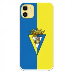Funda Licencia Oficial Cádiz CF Escudo Fondo Bicolor para iPhone 11