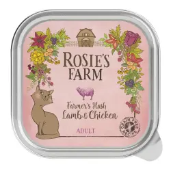 Rosie's Farm Adult comida húmeda para gatos - 16 x 100 g - Cordero y pollo