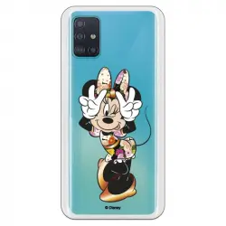 Funda Oficial de Disney Minnie Posando Clásicos Disney para Samsung Galaxy A51