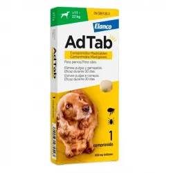 11-22 kg Antiparasitario masticable AdTab para perro 1 comprimido