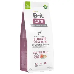 Brit Care Sustainable Junior Razas grandes con pollo e insectos - 12 kg