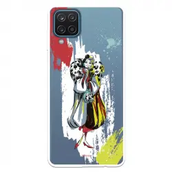 Funda Oficial de Disney Cruella Abrigo Piel para Samsung Galaxy A12