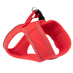 Arnés TIAKI Wave Vest rojo para perros - M: 46 cm contorno de pecho