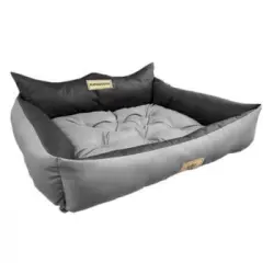 Royal Dog Cama Para Perros Sofá Para Mascotas Corralito 75 X 65 Cm Impermeable Gris