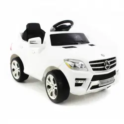 Coche Eléctrico con Licencia Mercedes ML350 12V Blanco
