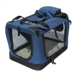 Transportin Para Perros Plegable Yatek De Entradas Laterales Y Superiores Con Alta Visibilidad, Confort Y Seguridad Para Tu Mascota De Tamaño M (60 X