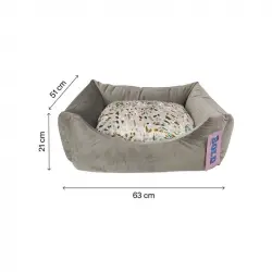 Bold Glow Green Speckles Cama Cuna Para Perros, Tallas 86x66x23cm