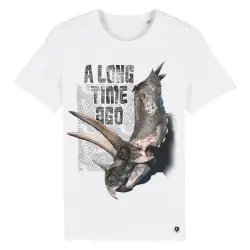 Camiseta Triceratops color Blanco