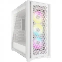 Corsair iCUE 5000D RGB AIRFLOW Cristal Templado USB 3.2 Blanca