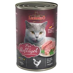 Leonardo All Meat comida húmeda para gatos 6 x 400 g - Pura ave