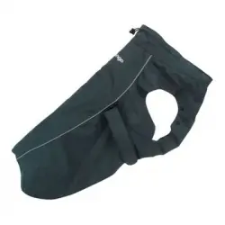 Impermeable Perfect Fit para perros Negro Talla 10