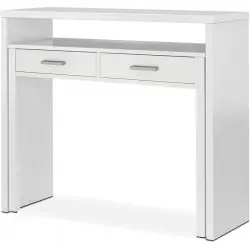 Habitdesign Bureau Mesa de Escritorio Extensible Blanco Artik