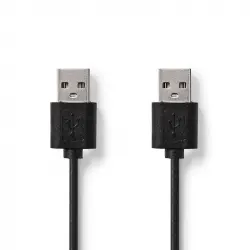 Nedis Cable USB-A 2.0 Macho/Macho 1m Negro