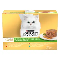 Gourmet Gold Terrine 12 x 85 g - con verduras