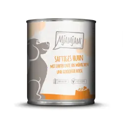 MjAMjAM Adult 6 x 800 g para perros - pollo jugoso con pato tierno