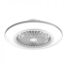 Universal Blue Kona 7050W Ventilador de Techo Box Fan con Luz LED y WiFi 25W Blanco