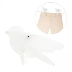 Pinza ropa Birdieb en forma de pájaro color Blanco