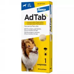 22-45 kg Antiparasitario masticable AdTab para perro 1 comprimido