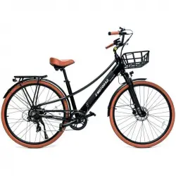EMotorad Plymouth Bicicleta Eléctrica Neumático CST 700x40C Motor 36V 250W Batería 11.6Ah Negra