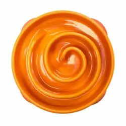 Minicomedero Lento Para Perros Slo Bowl Naranja Outward Hound