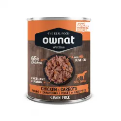 Ownat Wetline Pollo y Zanahorias lata para perros