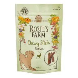 Rosie's Farm Chewy Sticks snacks con caza para perros - 70 g