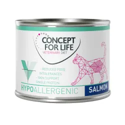 Concept for Life Hypoallergenic Veterinary Diet con salmón para gatos - 6 x 185 g