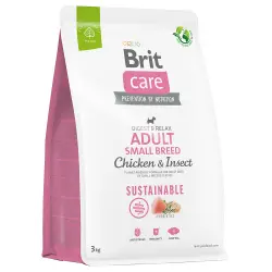 Brit Care Sustainable Adult Small Breed con pollo e insectos - 3 kg