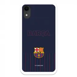 Funda Licencia Oficial FC Barcelona Barsa Fondo Azul para iPhone XR