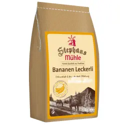 Stephans Mühle snacks con sabor a plátano para caballos - 1 kg