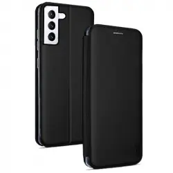 Cool Funda Flip Cover Elegance Negro para Samsung Galaxy S21 Plus