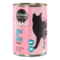 Cosma Asia en gelatina 6 x 400 g - Atún con carne de cangrejo