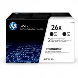 Tóner Original HP LaserJet 26x Alta Capacidad Negro Pack 2 Unidades