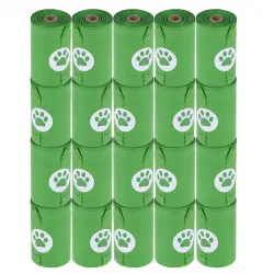 Bolsas biodegradables para heces - 20 rollos de 15 bolsas cada uno