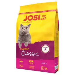 JosiCat Sterilised Classic con salmón pienso para gatos - 10 kg