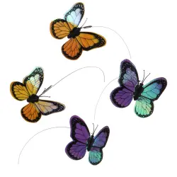 Mariposa para gatos - 4 mariposas de repuesto (4 uds.=1 set)