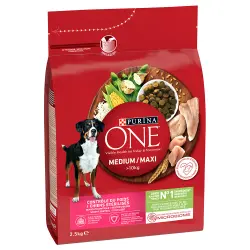 Purina ONE Medium/Maxi Weight Control Sterilised Pavo - 2,5 kg