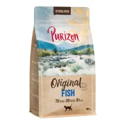 Purizon Adult Sterilised con pescado, sin cereales - 400 g