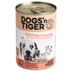 Dogs'n Tiger Adulto 6 x 400 g comida húmeda para perros - Aves y boniato