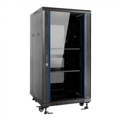 Aiten Data Armario Rack de Suelo 19" 22U 600x800x1166mm Montado con Accesorios Negro