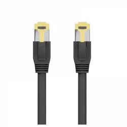 Ewent Cable de Red RJ45 Cat.8.1 S/FTP 15cm Negro