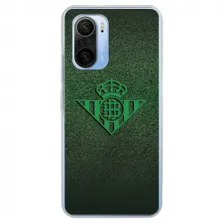 Funda Licencia Oficial Real Betis Balompié Escudo Verde Fondo Trama para Xiaomi Mi 11i