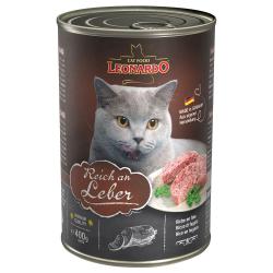 Leonardo All Meat comida húmeda para gatos 6 x 400 g - Rico en hígado