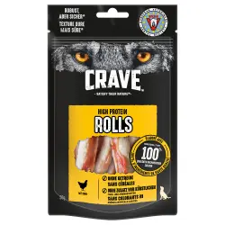 Crave Maxi High Protein Rolls snacks para perros - 1 x 50 g - Pollo