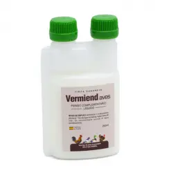 Vermiend 250 ml - Suplemento alimentico para Problemas de Vermes y Coccidios en Gallinas y Otras Aves de Corral - Producto 100% Natural