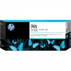 HP 745 Cartucho de Tinta Original Alto Rendimiento Negro