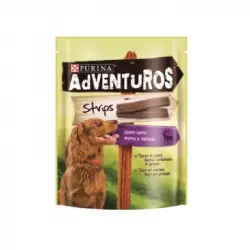 Pack 6 sobres de 90gr ADVENTUROS STRIPS snack para perro de Venado